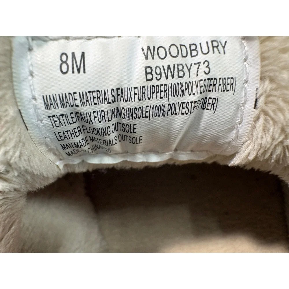 JBU by Jambu Woodbury Navy Brown Waterproof Duck Shoes Faux Fur Lined 8M B9WBY73